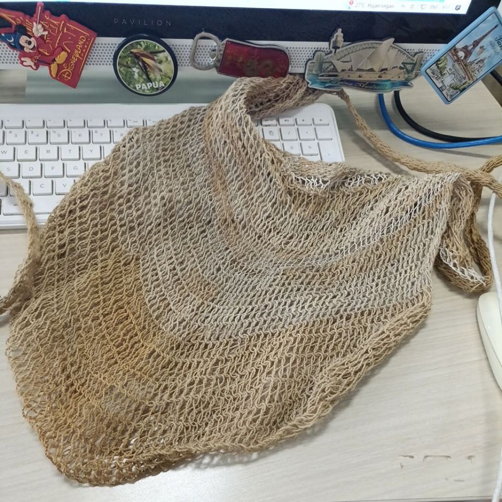Tas noken serat kayu besar