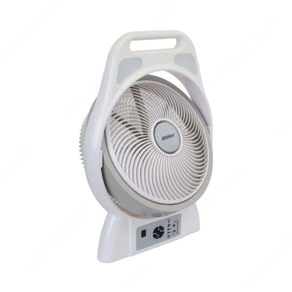 Krisbow Kipas Angin Dengan Lampu Darurat 30 cm / Emergency Box Fan 12"