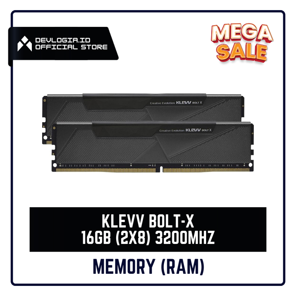 RAM Klevv Bolt X 16GB DDR4 3200MHz / 3600MHz (Second Like New)