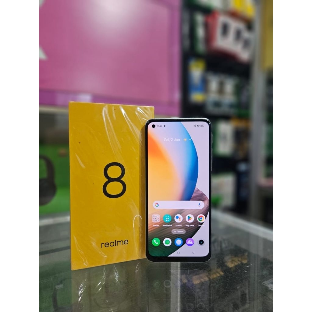 REALME 8 8/128 FULLSET (SECOND)