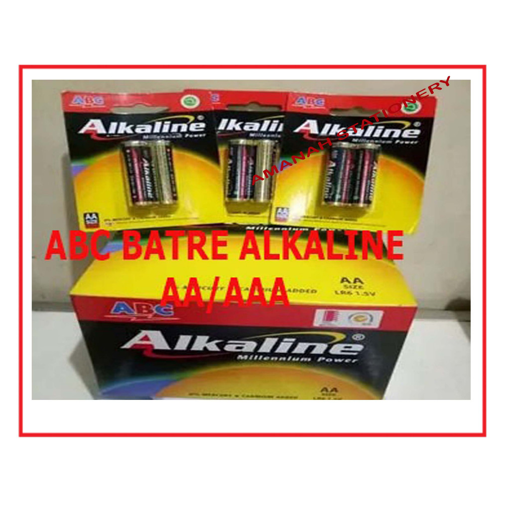 Baterai Alkaline AAA Baterai Kecil Alkalin AA