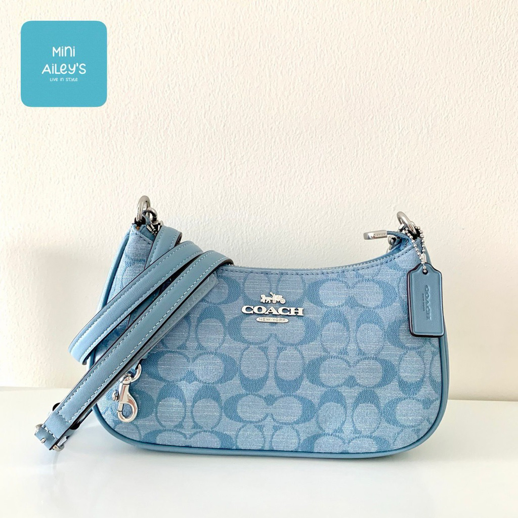 Tas Mini Bag Tery Cornflower Multi Blue Baby Coach Authentic