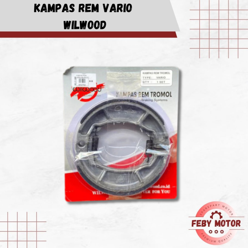 WILWOOD Kampas Rem Vario || Kampas Rem Belakang Honda Vario Beat Scoopy