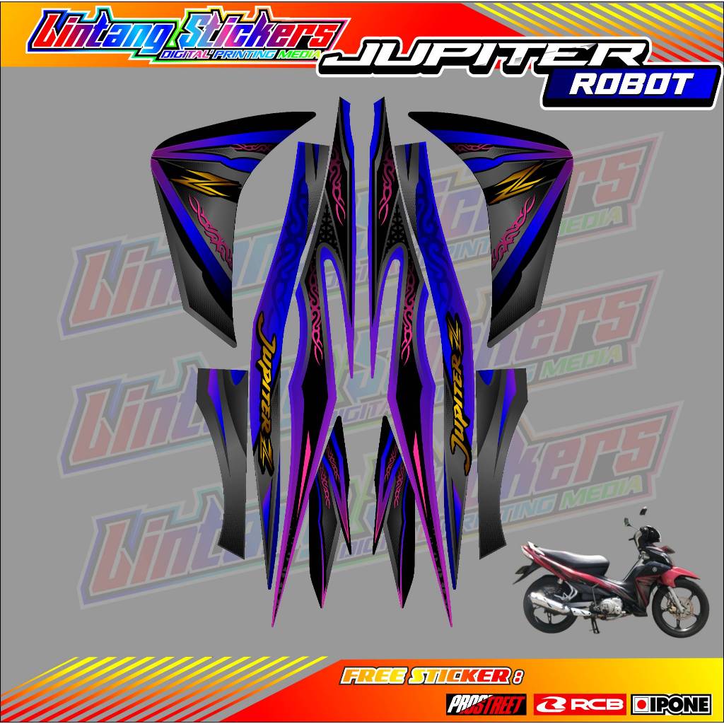 STRIPING VARIASI YAMAHA JUPITER Z ROBOT - ORI STYLE / STICKER LIST MOTOR YAMAHA JUPITER Z ROBOT