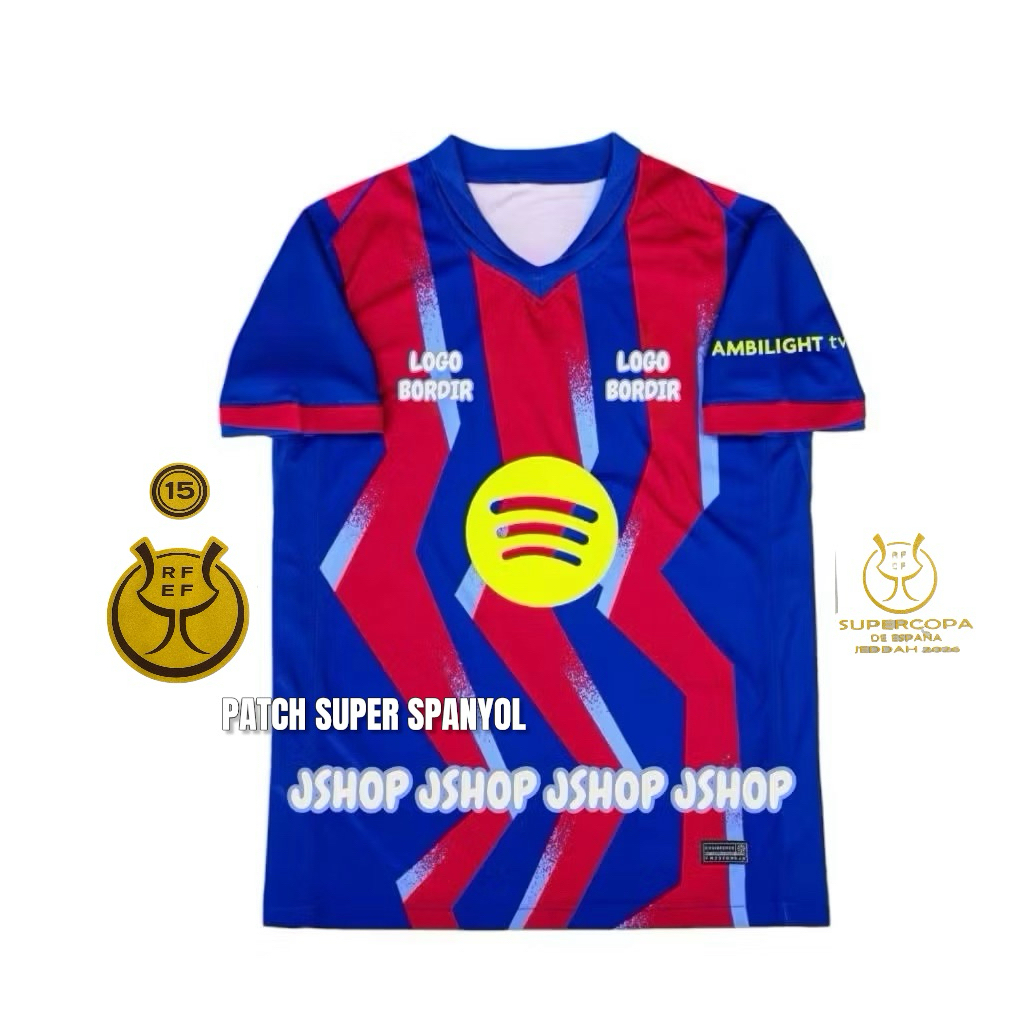 LOGO BORDIR LIVE 7 JERSEY BOLA JERSEY FUTSAL JERSEY SEPAK BOLA JERSEY OLAHRAGA JERSEY BARCA 4th EL C