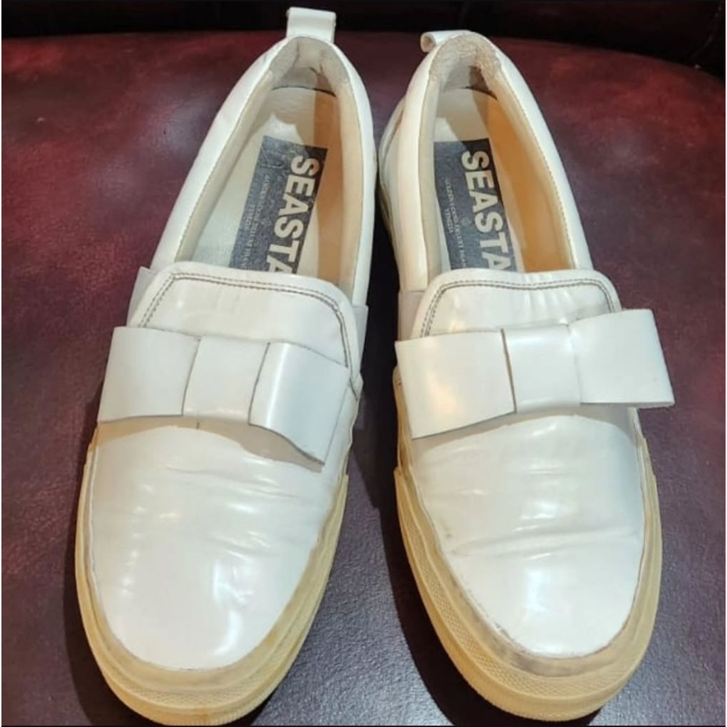 (PL) Golden Goose Seastar (GGS) white slipon shoes