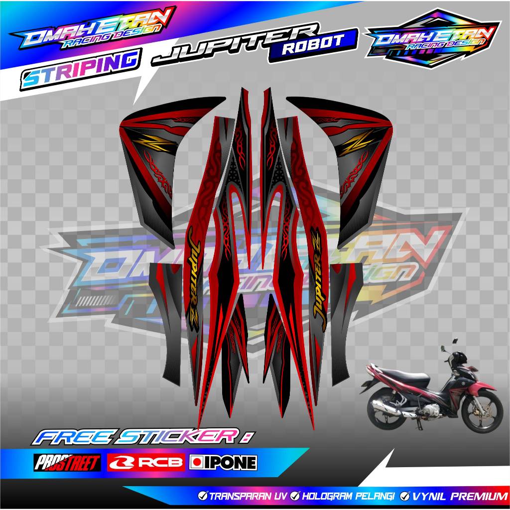 STRIPING VARIASI YAMAHA JUPITER Z ROBOT - ORI STYLE / STICKER LIST MOTOR YAMAHA JUPITER Z ROBOT