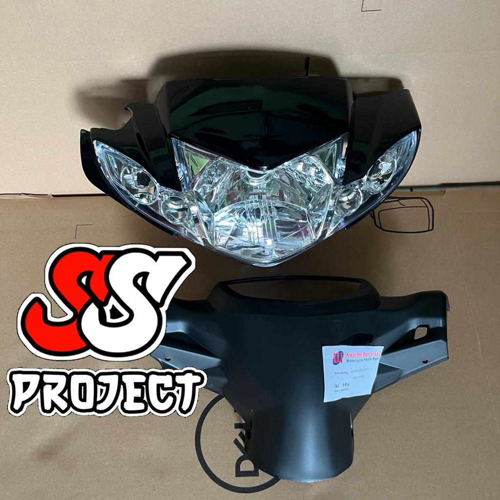Batok set Reflektor Yamaha Vega R New Hitam
