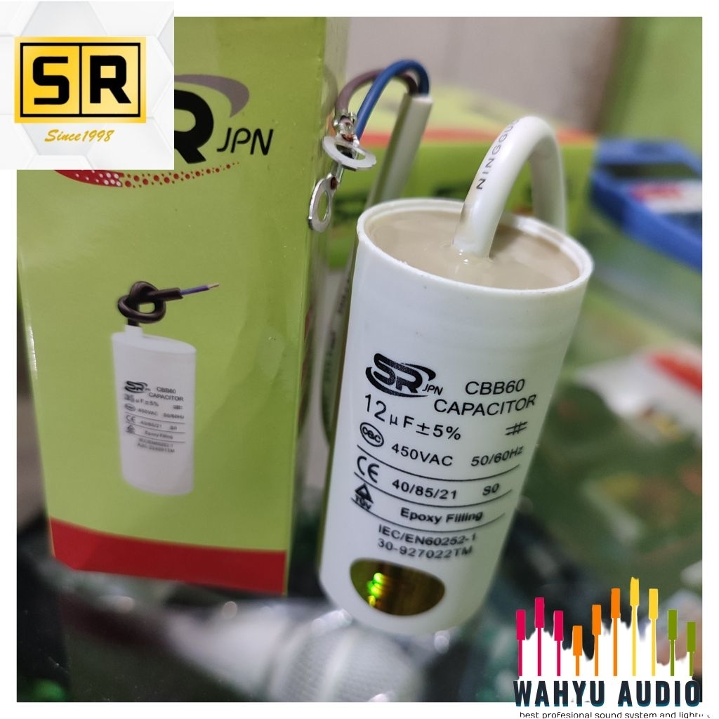 KAPASITOR MESIN CUCI 12UF/450V ORIGINAL SR - JPN AWET