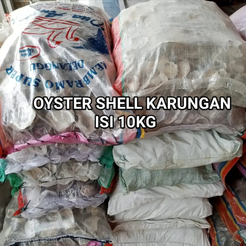 Oyster karungan 10 kg / oyster / kerang oyster / media filter / filter