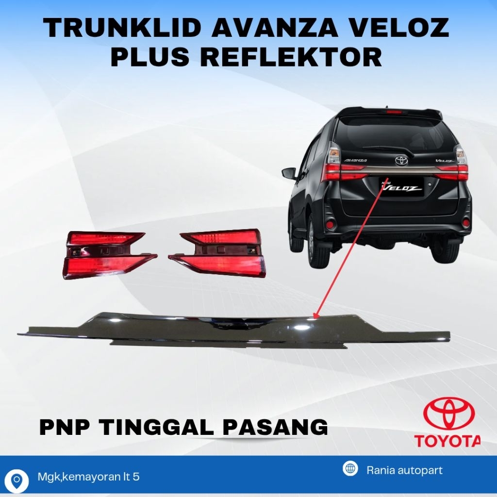 Trunklid avanza xenia tahun 2018 2019 2020 2021 original