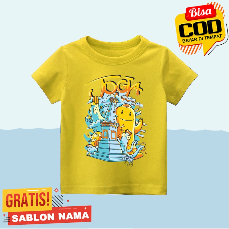 Baju kaos Atasan Jogja Traditiomal Anak Cowok/Cewek