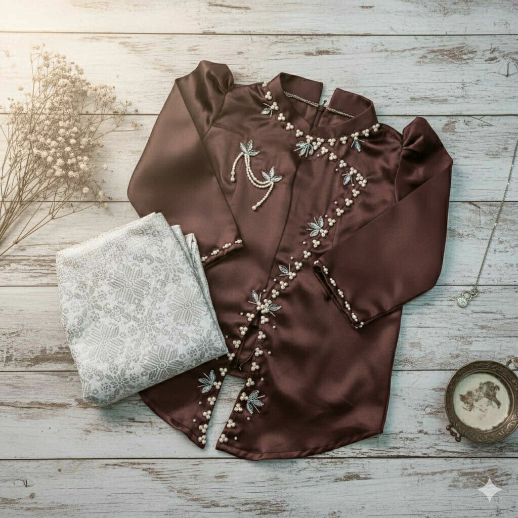 SET KURUNG MELAYU BAJU KURUNG MELAYU ANAK PEREMPUAN ROK SONGKET