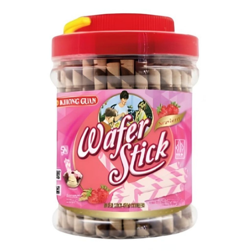 Khong Guan Wafer Stik Rasa Strawberry 500g
