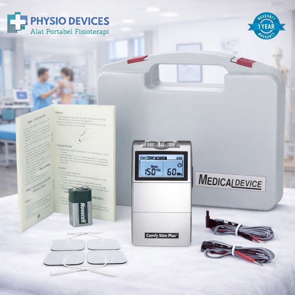 TENS + EMS / NMES COMFY STIM PLUS 2 CHANNEL FISIOTERAPI