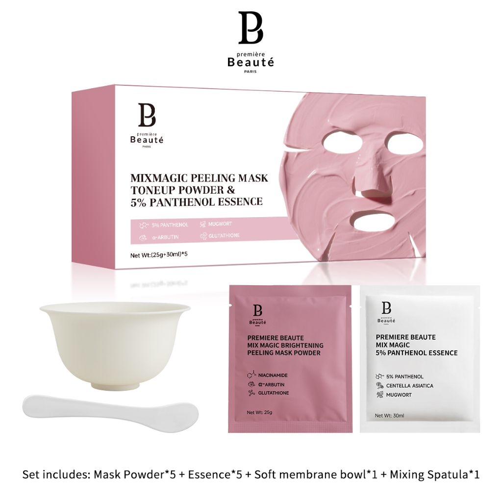 PREMIERE BEAUTE Mix Magic Clean Sooth & Brightening Peeling Mask Set Soothing Calming Brightening