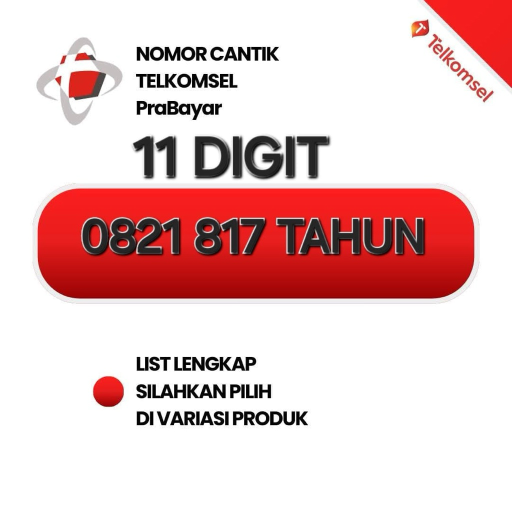 Nomor cantik telkomsel simpati 11 Digit seri tahun lahir