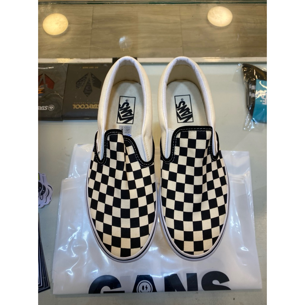 Vans slip on checkerboard original pria wanita (defect)