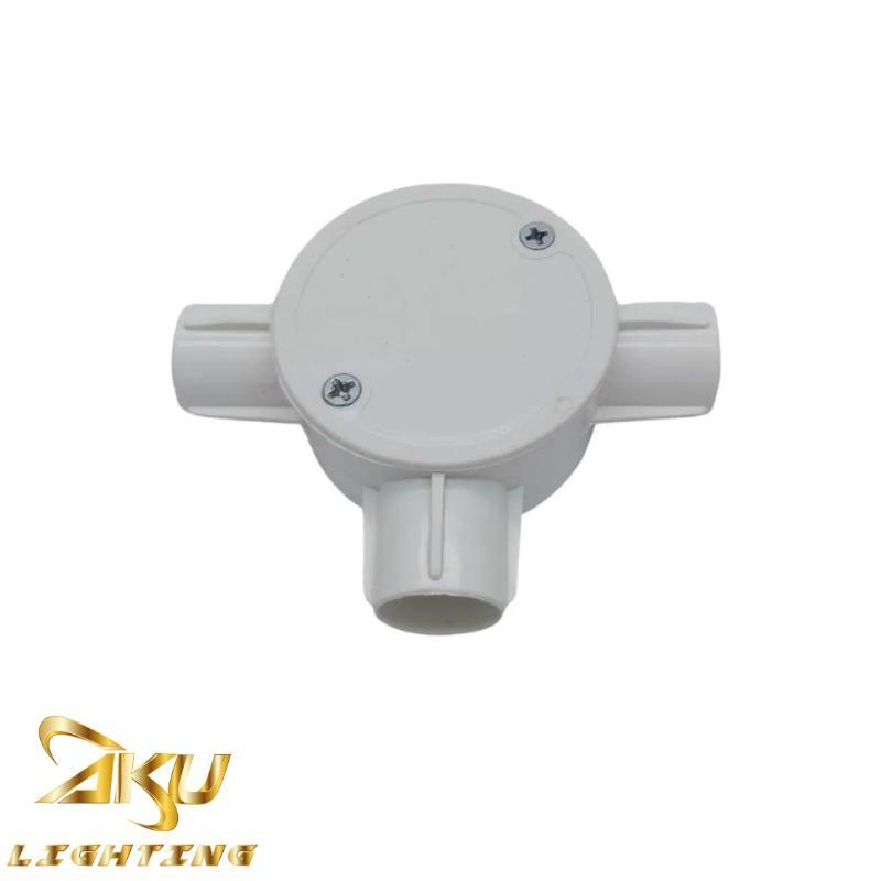 T-Dus Cabang 3 dan 4 20mm Kotak Wadah Kabel Listrik PVC