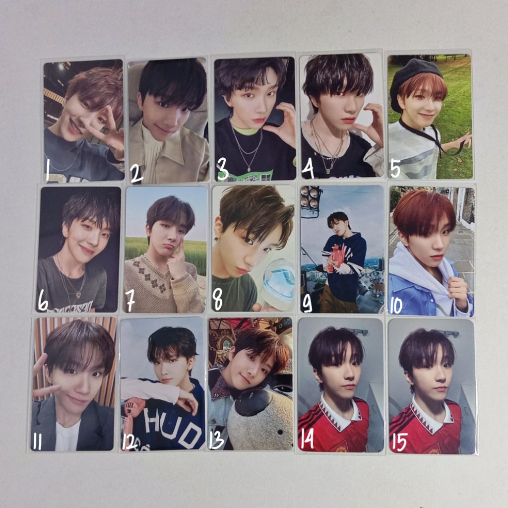 PHOTOCARD WOONHAK BOYNEXTDOOR OFFICIAL ALBUM POB SEASONS GREETINGS MEMBERSHIP POLICI STICKER EMYU WH