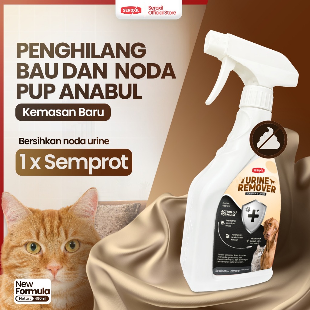 Seroxil Penghilang Noda Bekas Pipis Hewan Karpet Sofa URINE REMOVER