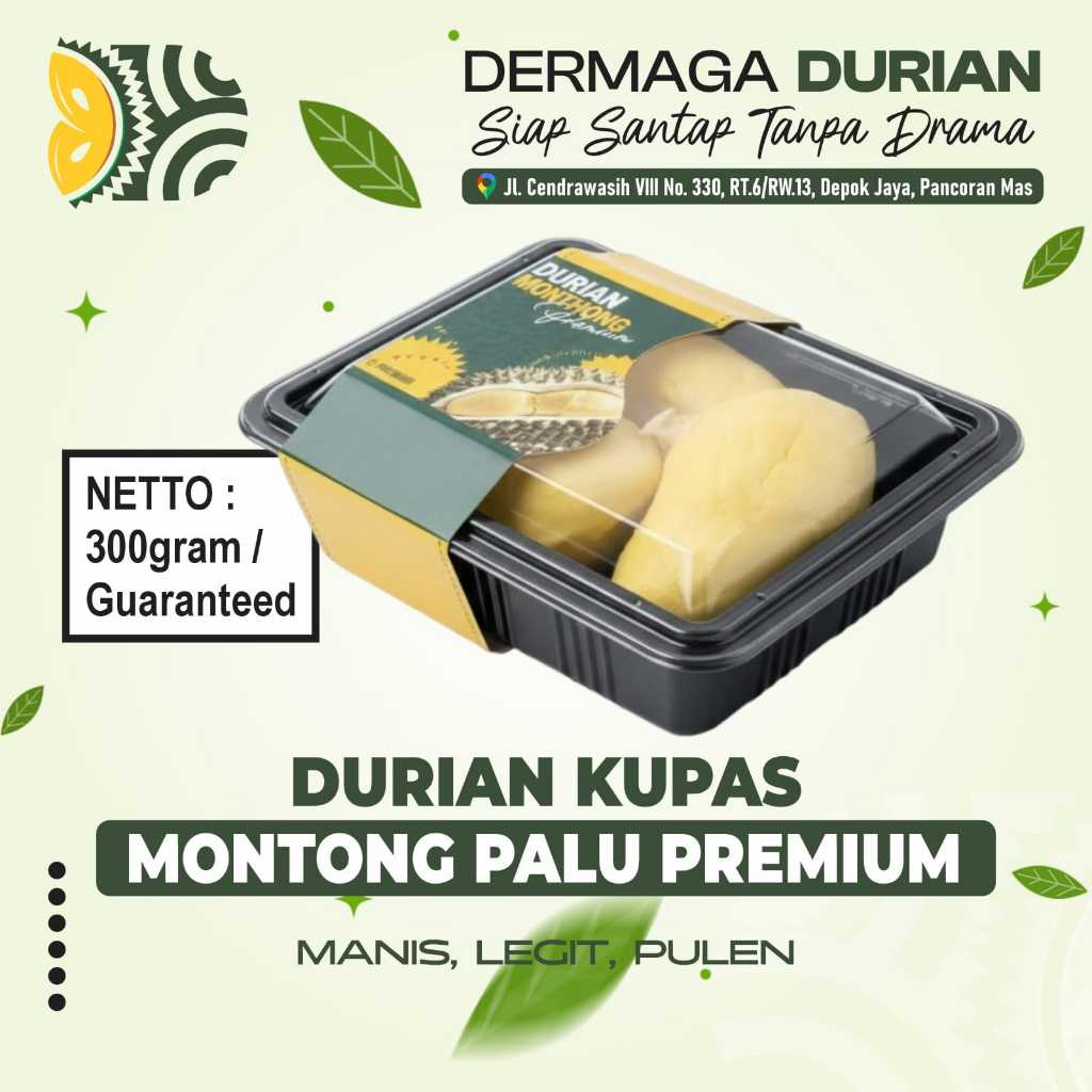 DURIAN MONTONG PREMIUM 100% ORIGINAL / ASLI DURIAN MONTONG PALU PARIGI SULAWESI / KEMASAN 300GRAM
