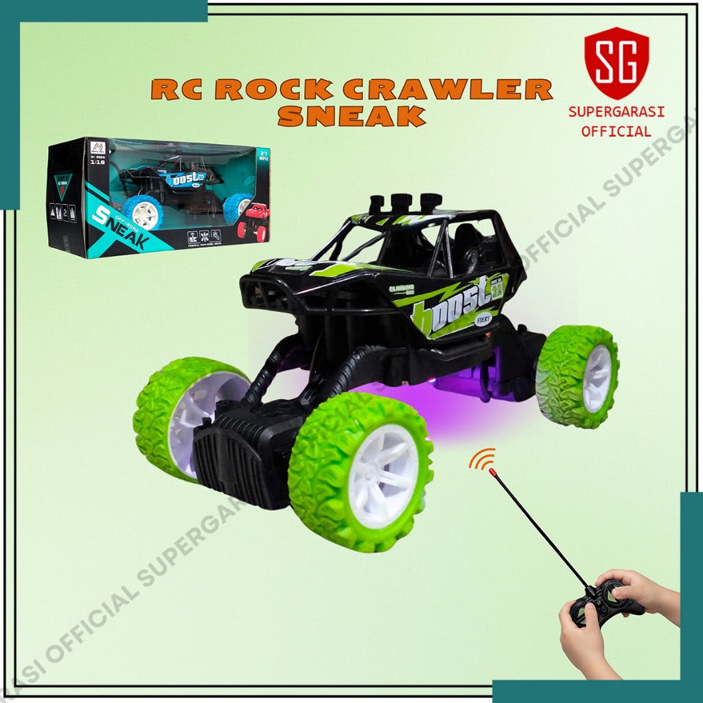 Mainan Mobil remote control RC Sneak Offroad Rock Crawler monster