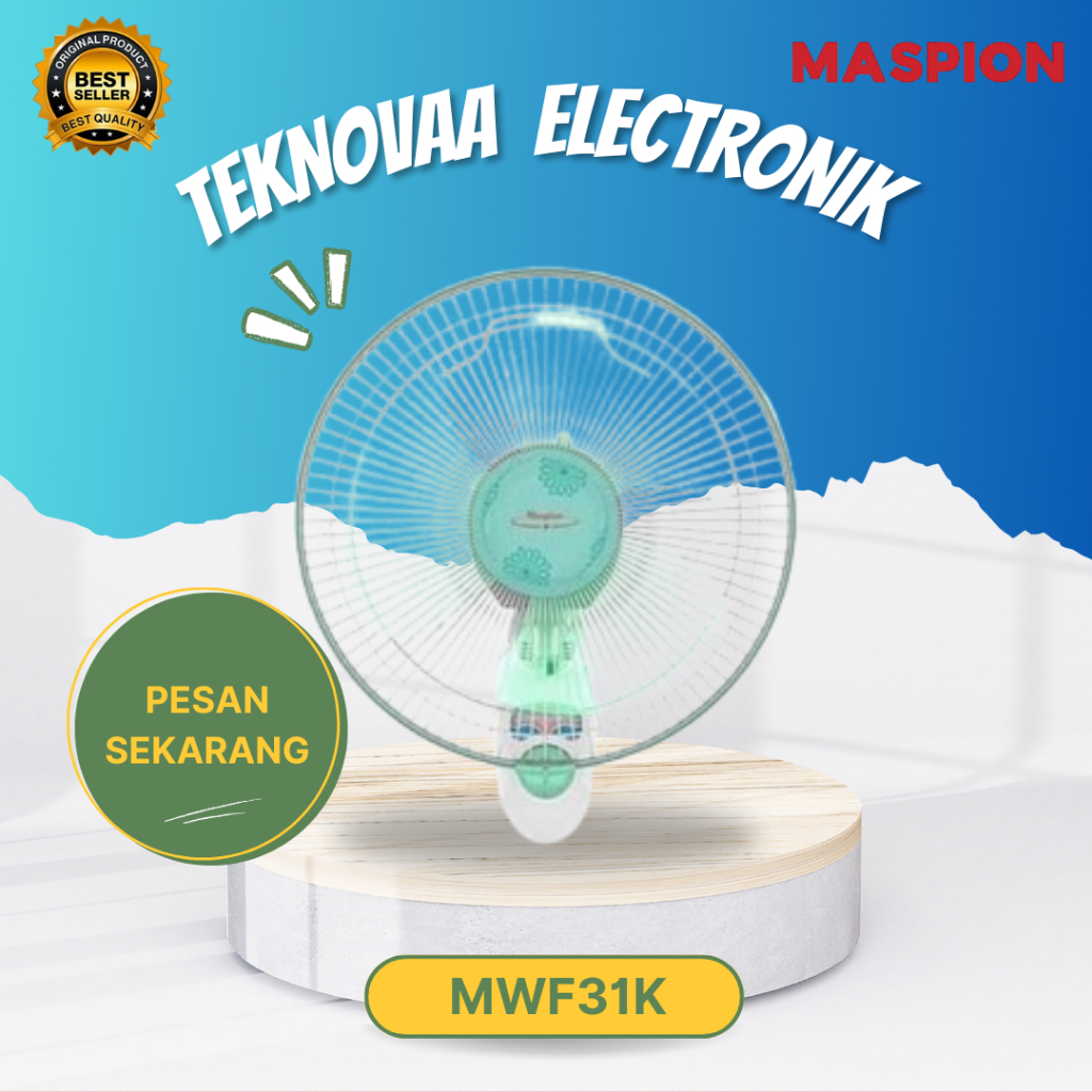 MASPION KIPAS ANGIN MWF 31K KIPAS DINDING PROMO/MWF31K/MWF-31K/MWF 31 K/ORIGINAL MASPION/GARANSI