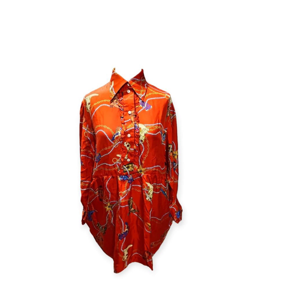 Sandro Orange Blouse