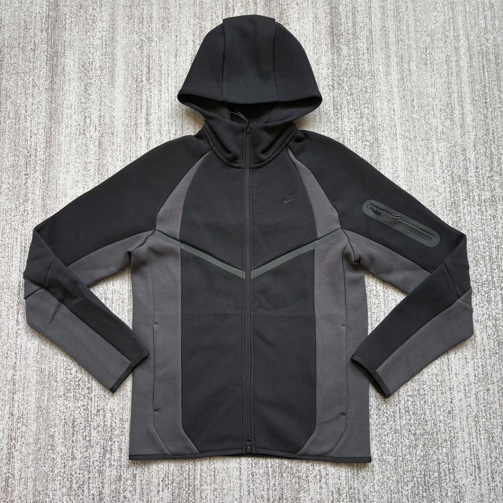Nike Tech Full-Zip Fleece Windrunner Jacket - Black/Anthracite/Black