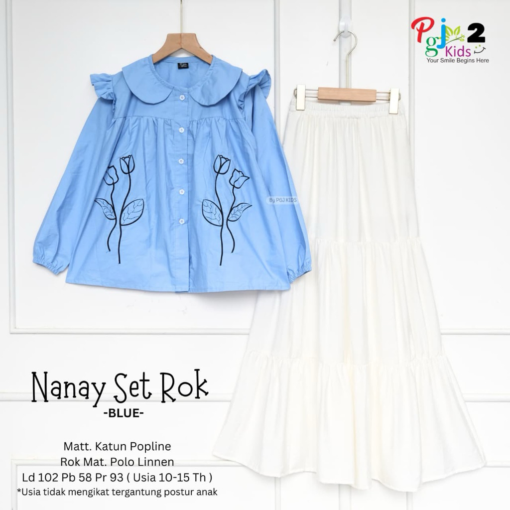 NANAY SET ROK REMAJA BY PGJ KIDS ONE SET ROK ANAK RAMAJA 10-15 TAHUN