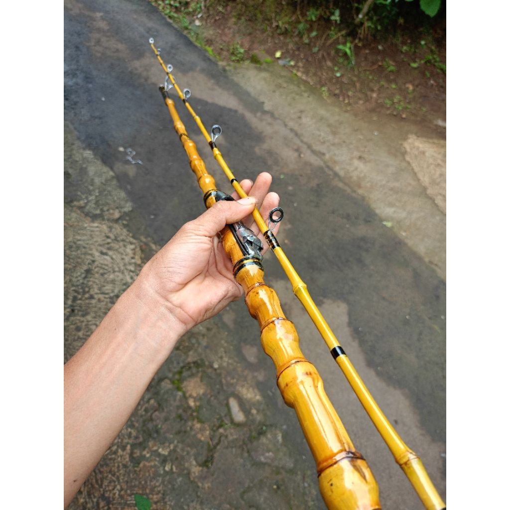 Joran  bambu cendani ikan mas harian