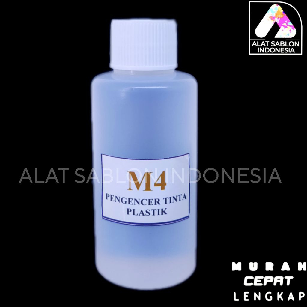 MINYAK M4 PENGENCER TINTA SABLON PLASTIK 100 ML