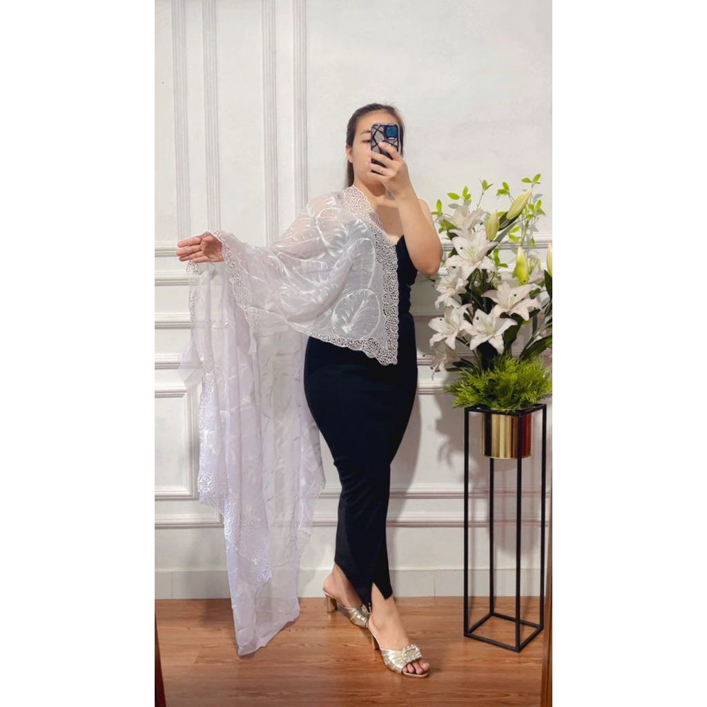 KAIN KEBAYA SEMI BORDIR LUKIS handmade