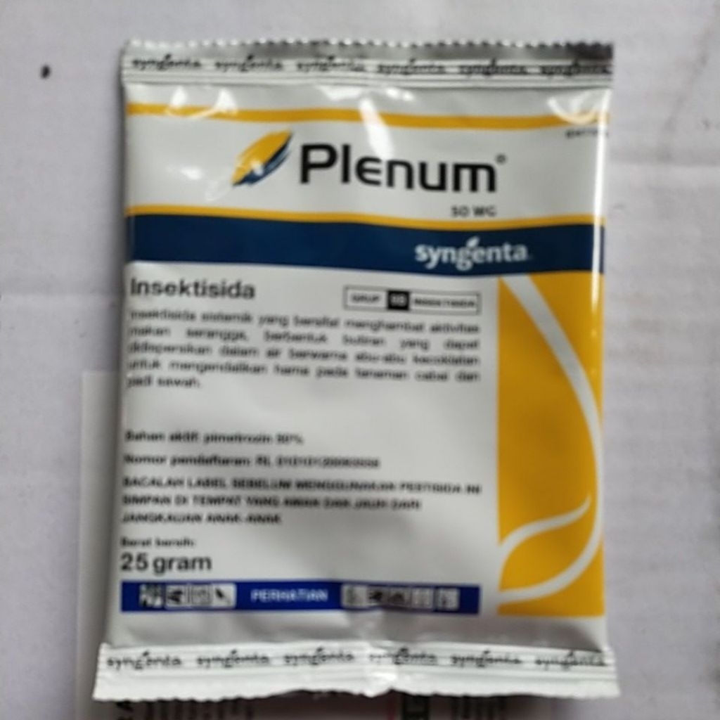 Original Plenum 50 WG 25 gram, Obat sistemik basmi hama wereng coklat , kepinding tanah, walang sang