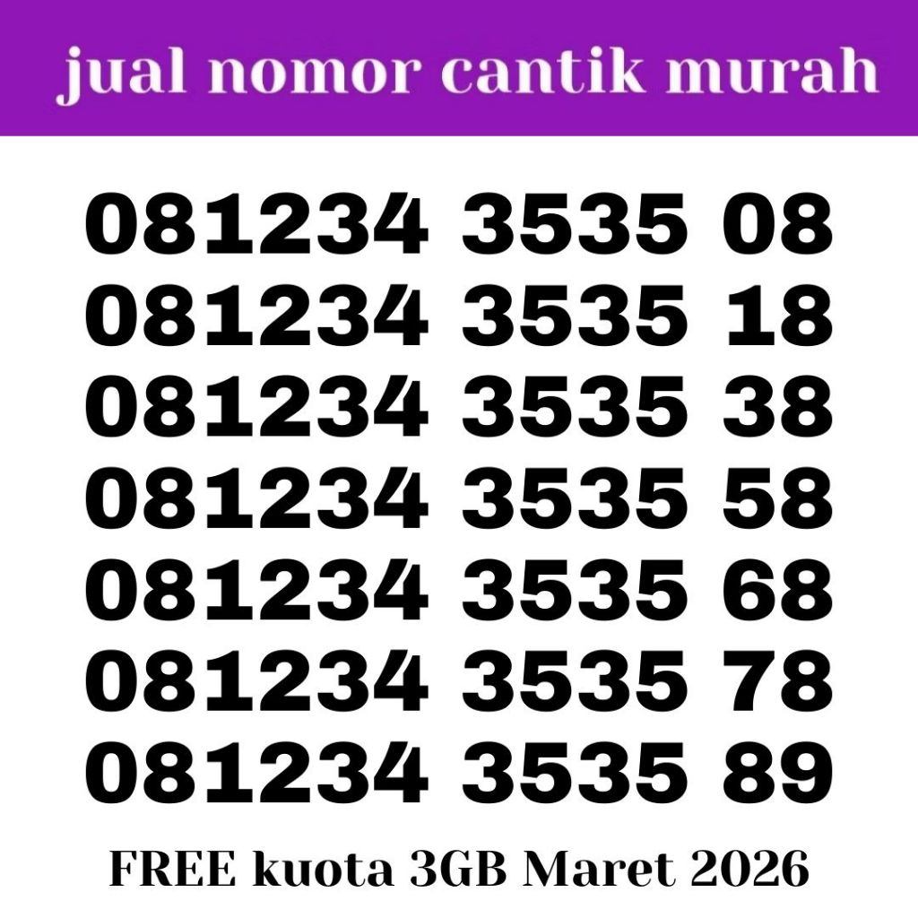 kartu perdana simpati telkomsel prabayar nomor cantik murah kuota internet 081313 533 signal kuat