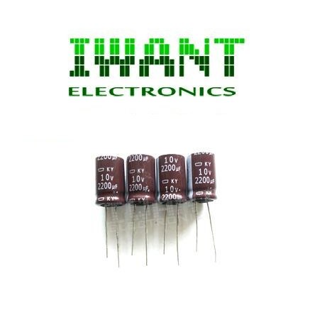 2200uF 10V ELCO 2200uf 10 VOLT CAPASITOR ELKO 2200UF 10v 2200uf10V CAPASITOR ELCO 2200UF 10V