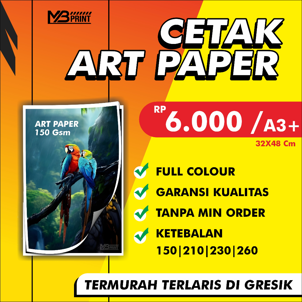 CETAK ART PAPER CUSTOM A3+