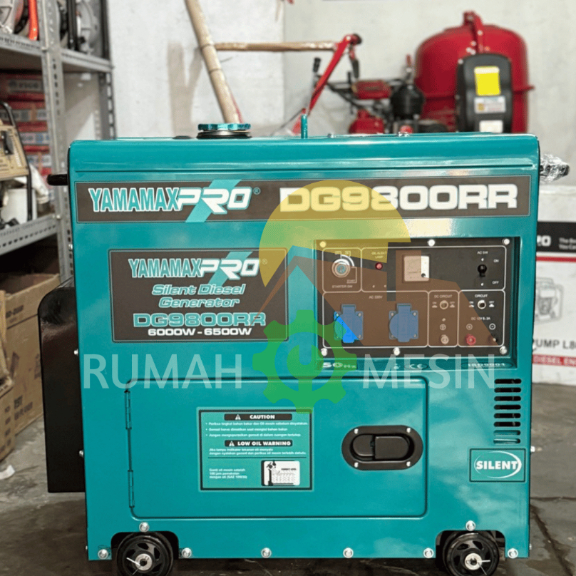Genset Silent Diesel Yamamax Pro DG 8800 RR/ DG 9800 RR Genset Silent 5000 Watt/ 6000 Watt