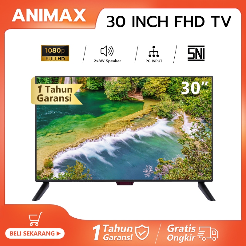 Promo Animax TV LED Digital  24 inch 25 inch 27 inch 30 inch TV LED 32/43 Inch Smart TV LED FHD