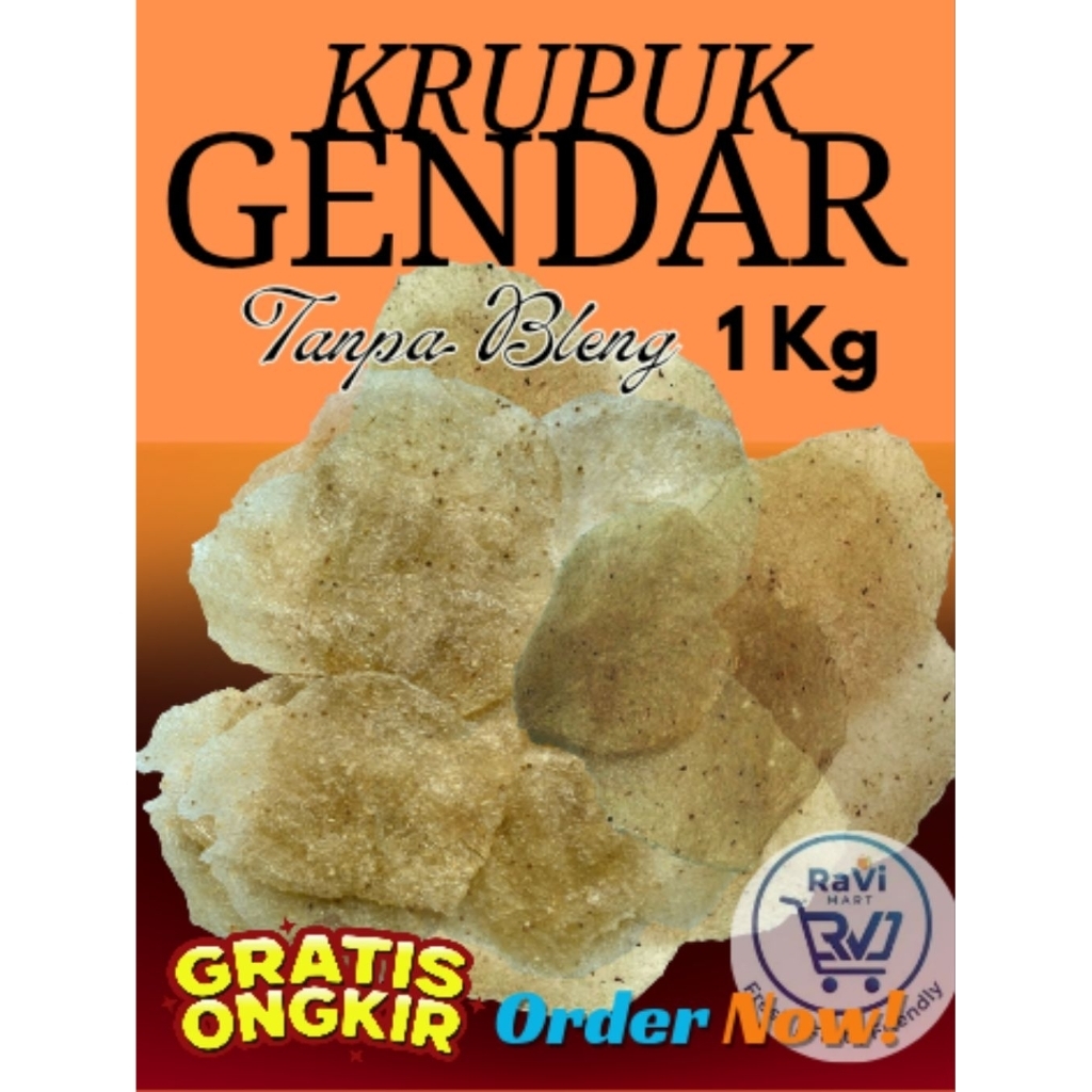 Krupuk Puli Tanpa Bleng/Krupuk Gendar/Gurih  Alami