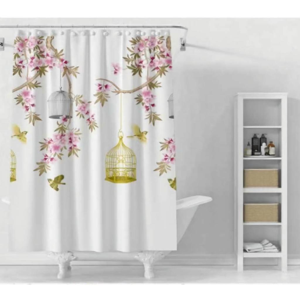 Tirai Shower Kamar Mandi Anti Air PEVA 180x180cm Tirai Mandi Premium Tahan Air