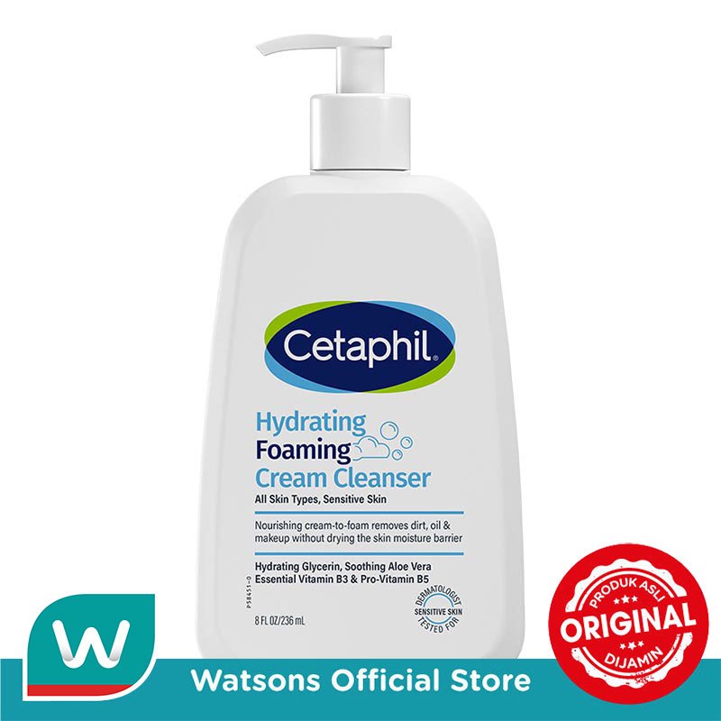 Cetaphil Hydrating Foaming Cream Cleanser 236ml