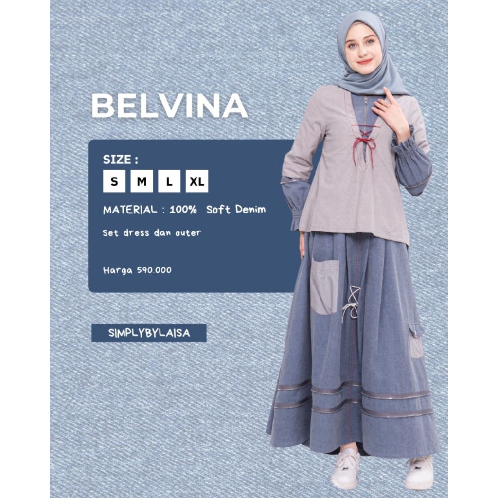 gamis set belvina simply by laisa