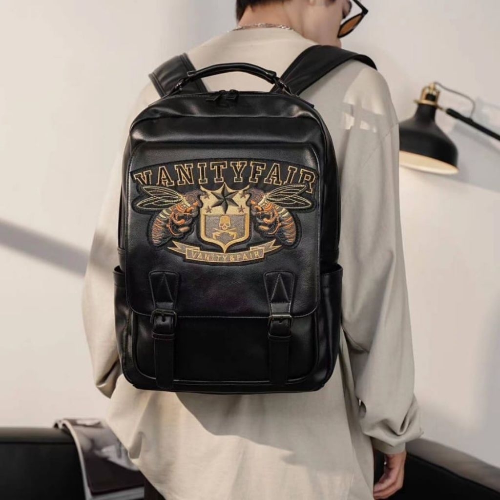 TAS RANSEL KULIT PRIA KERJA BACKPACK PRIA KULIAH