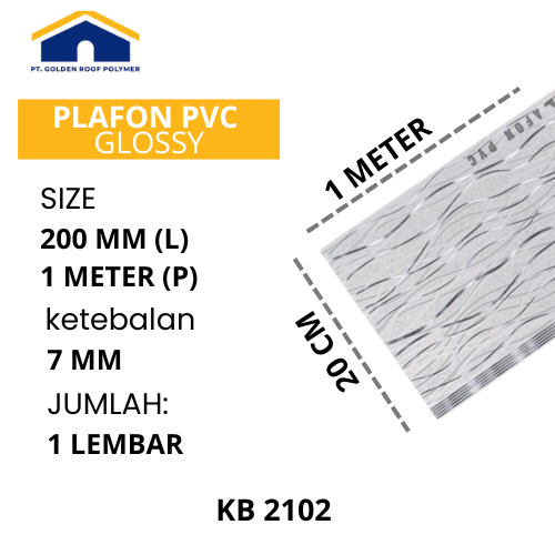 GOLDEN Plafon PVC 1 Meter Perbox GOLDEN  / Plafon PVC Minimalis