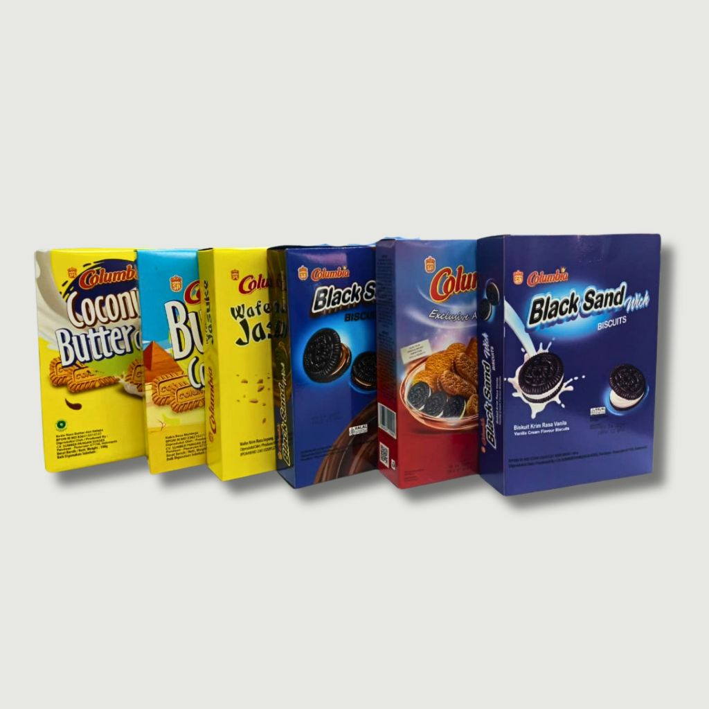 BISKUIT COLUMBIA 100GR BOX / BISKUIT COLUMBIA KEMASAN BOX