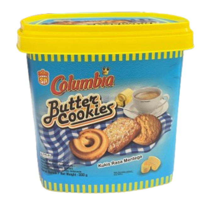 BISKUIT COLUMBIA BUTTER COOKIES TIMBA SEGI 300 GRAM