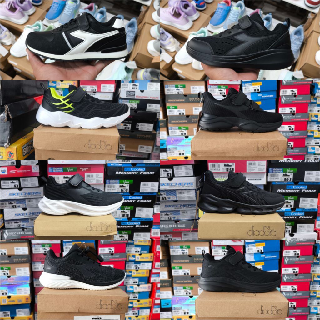 SEPATU ANAK KIDS DIADORA HITAM ORIGINAL