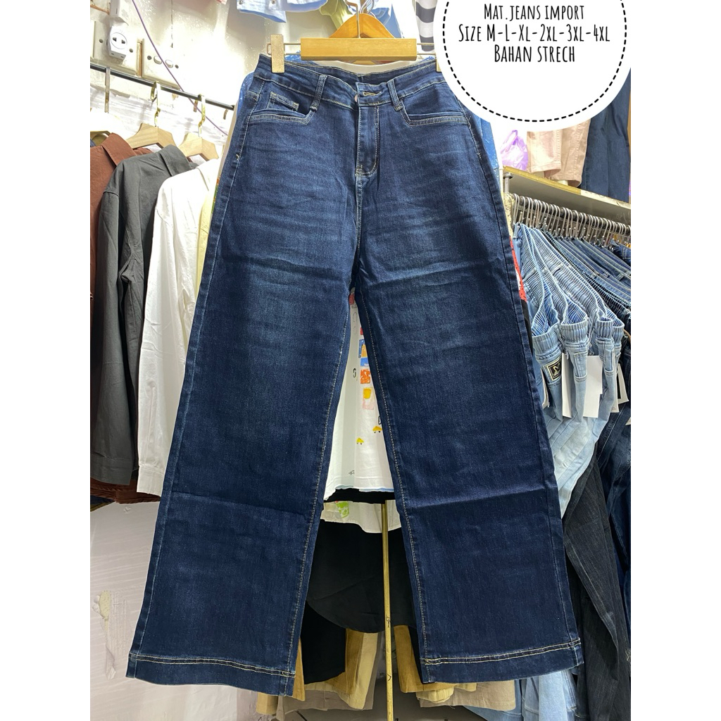 celana jeans import kulot import wanita